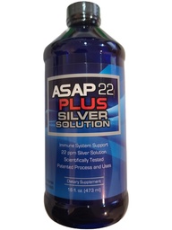 アメリカンバイオテクノロジーラボ - ASAP 22 Plusシルバーソリューション - 免疫システムサポート、22 ppmシルバーソリューションサプリメント - (16 oz)