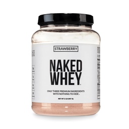 NAKEDのいちごの粘着性がある蛋白質の粉、3つの原料だけ、25g草の送り状の乳蛋白質の粉、援助筋肉成長及び回復- 24のサービング