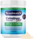 Symbiotics Colostrum Plus Powder 21 oz (597 g) - Immunity Support - Promotes Athletic Performance and Optimal Iron Levels - Immunoglobulin - 25% lgG Antibodies - Gluten Free