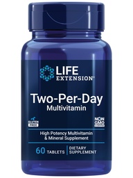 ライフエクステンション2-Per-Dayマルチビタミン - 男性と女性のためのビタミン&ミネラルの毎日の用量 - エネルギー、健康のための完全なエッセンシャルビタミンサプリメント - グルテンフリー - 非GMO - 60錠