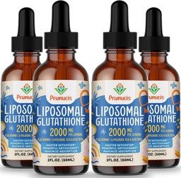 2000MG Liposomalのグルタチオンの液体、98%の吸収、活動的な形態L-グルタチオンの補足、完全菜食主義者の友好的な、免疫システム、老化の防衛、デトックス、8 FL.OZのための強力な酸化防止の複合体