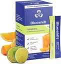 Blueshift Turmeric Citrus Medley - Turmeric Powder Packets for Water, Turmeric Curcumin Supplement, No Sugar Drink Mix for Natural Recovery Support - Citrus Flavor, Powder Sticks (10 Pack)