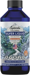 Optividaの健康のコロイド銀の液体(16 Oz)–毎日の健康及び免疫サポートのための優れたナノの銀色のコロイド補足、大人及び子供、非GMO、グルテンフリーのための自然な液体の銀のハイドロソル