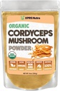 XPRS Nutra Organic Cordyceps Mushroom Powder - Premium Cordyceps Mushrooms - Real Mushrooms Cordyceps Powder Supplement for Energy and Immune Support - Vegan-Friendly Mushroom Cordyceps (8 oz)