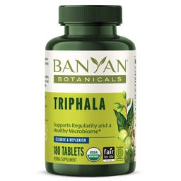 Banyan Botanicals Triphalaタブレット - Amla、ハリタキ&ビヒタキの有機性 Triphala - 消化のために、エリミネーション&ヘルシーガットマイクロバイオム* - 180錠 - 非GMO持続的に供給ビーガン