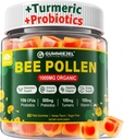 消化器の健康及び重量の蜂の花粉の有機性1000mg、w/Probiotics、プレバイオティクス及びターメリック、蜂の花粉の豊富なB-ビタミン、酸化防止剤、アミノ酸、消化器、重量及びエネルギーのための