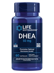 ライフエクステンションDHEA 50 mg – ホルモンバランスサプリメント, メモリ, 筋肉量と骨密度サポート, 健康な性ドライブ, グルテンフリー, 非GMO, 60カプセル