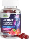 Joint Support Supplement - Extra Strength Glucosamine Gummy Supports Joints Health & Flexibility for Back, Knees, Hands - Natural Vitamin E Immune Support - Best Gummies for Women & Men - 60 Gummies
