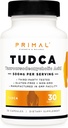 Primal Tudca 500mg 30のカプセル-グルテンフリー、非GMO Tauroursodeoxycholicの酸の補足