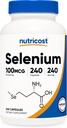 Nutricost Selenium Supplement 100mcg, 240 Capsules, Vegetarian, Gluten Free & Non-GMO