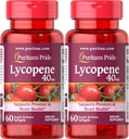 Puritan's Pride Premium Lycopene 40mg、Prostate、Antioxidant、心の健康および全面的な健康サポートのためのサプリメント、2か月の供給、60の急速な解放のSoftgels、2のパック