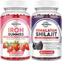 Iron Gummies Supplement for Adults & Kids | Shilajit Himalayan Gummies | Bundle