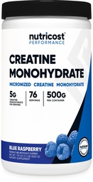 Nutricostクレアチンモノハイドパウダー(ブルーラズベリー)、500グラム(1.1 LBS)