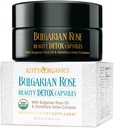 Alteya Organics Rose Beauty Detoxカプセル - USDA認定オーガニックとブルガリアローズオイルとOenotheraデトックスコンプレックス - 30サービング