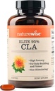 NatureWise CLA 1300 - 95% Active Conjugated Linoleic Acid for Women and Men, Not Stimulating, Supports Weight & Fitness Goals - Non-GMO, Gluten Free - 90 Softgels[1-Month Supply]
