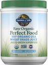 Garden of Life Raw Organic Perfect Food 100% Organic USA Wheat Grass Juice - Juiced Green Superfood Greens Powder, 60 Servings - Stevia-Free, Non-GMO, Vegan, Gluten Free Whole Food Dietary Supplement