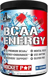 EVL BCAAs のアミノ酸の粉-筋肉回復のための BCAA のエネルギー前ワークアウトの粉 細い成長および持久力-自然なカフェインが付いている再水化のポストのワークアウトの回復飲み物-ロケット ポップ