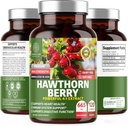 N1N Premium Hawthorn Berry Capsules [Max Strength, 2660mg] All Natural Hawthorn Extract Supplement to Support Immunity, 120 Caps