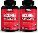 Force Factor SCORE!, 2-Pack, Hardcore Nitric Oxide Booster Supplement for Men with L-Citrulline, Yohimbe, Black Maca & B Vitamins to Increase Stamina, Maximize Physical Performance, 240 Tablets