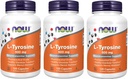 NOW Foods - L-Tyrosine 500 mg 120 caps (Pack of 3)