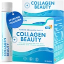 Swedish Nutra - Collagen Beauty | 10,000 mg Hydrolyzed Marine Collagen Liquid Supplement - 20 x 25 ml Daily Shots | Hyaluronic Acid and Vitamin C to Support Healthy Hair, Skin, Nails | Sugar-Free