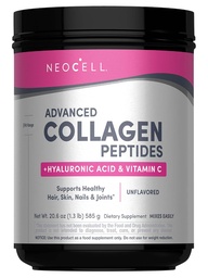 NeoCellの極度のコラーゲンの粉、コラーゲン プラスはビタミンC及びHyaluronic酸を、促進します健康な毛、美しい皮及び釘サポート、コラーゲンのタイプ1及び3のサービングごとの12gコラーゲン、20.6 Ozを促進します