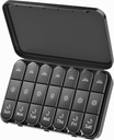 デイヴィキーウィークリーピルオーガナイザー 3X 1日、大きなピイルボックス7日3は、別のライトプロフコンテナ、薬用ポータブルトラベルピルケース、ビタミン、魚油、サプリメントで日を回します