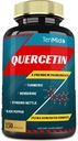 Quercetin はカプセルを補います - 免疫システムと心臓の健康、Berberine の酸化防止剤、Sting のイラクサ、ターメリック、黒いペッパー - 150 カプセル - 5 か月の供給を支えます
