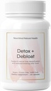 Nourished Natural Health Detox + Debloat - Milk Thistle & Dandelion Root Vegan Supplement for Women - Bloating Relief & Digestion Support - 60 Capsules