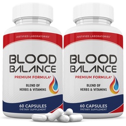 正当化された実験室(2パックの血のバランスの高度の方式620MG) 方式の補足の丸薬120のカプセル