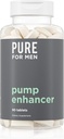 Pure for Men Pump Enhancer | Pre Workout Supplement for Muscle Pump, Stamina and Increased Blood Flow | Nitric Oxide Booster with L-Arginine & L-Citrulline | Focus and Energy Support | 90 Count
