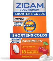 Zicamの風邪-救済亜鉛Rapidmelts、チェリーの味、18の計算(1のパック)