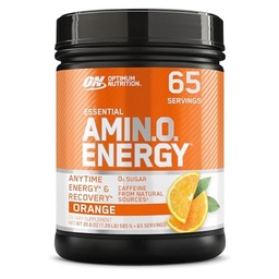 最適栄養アミノエネルギー - 緑茶、BCAA、アミノ酸、ケトフレンドリー、グリーンコーヒーエキス、エネルギーパウダー - オレンジクーラー、65サービング(パッケージ5月Vary)