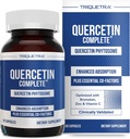 Quercetinは50Xより高い吸収、臨床的に証明される及び特許を取られたQuercetinの完全®のケルセチンのPhytosomeを完了します–ほとんどの有効な形態-Bromelain、亜鉛及びビタミンC (60のカプセル)と高められる