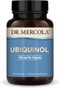 Dr. Mercola Ubiquinol - 100 mg Ubiquinol - Supports Energy Production - Antioxidant Supplement - Non-GMO, Gluten-Free & Soy-Free - 30 Capsules (30 Servings)