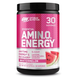 最適栄養アミノエネルギー - 緑茶、BCAA、アミノ酸、Ketoフレンドリー、グリーンコーヒーエキス、エネルギーパウダー - Watermelon、30サービング(パッケージ5月Vary)