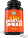 “No Bull” Magnesium Capsules, Unique Magnesium Citrate and Oxide Formula for Sleep and Relaxation, Magnesium Pills to Prevent Muscle Aches and Spasms, Magnesium Oxide Citrate, 500g