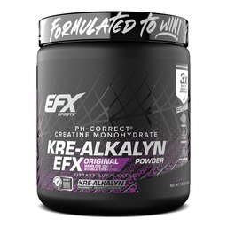 EFX Sports Kre-Alkalyn EFXパウダー | pH補正クレアチンモノハイドパウダーサプリメント | 強度・筋肉の成長・性能 | 110 サービング(グレープ)