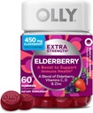 OLLY 余分な強さのエルダーベリーのグミ、免疫サポート、450mg のエルダーベリー、ビタミン C、D および亜鉛、ベリー - 60 の計算