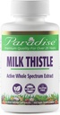 Paradise Herbs Milk Thistle 75:1 80% Vegetarian Capsules, 60 Count