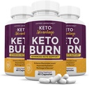 (3 パック) Keto 利点 Keto の焼跡 1275MG 新しく及び改良された方式は Apple のサイダーの酢の余分バージンのオリーブオイルの粉の緑茶の葉 180 のカプセルを含んでいます