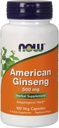NOW American Ginseng, 100 Capsules (Pack of 2)