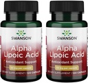 Swanson Alpha Lipoic Acid 50 Milligrams 120 Capsules (2 Pack)