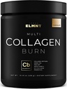 ELMNT Premium Chocolate Collagen for Women Weight Loss & Beauty w. Probiotics, ACV, KSM66, Hyaluronic Acid, Biotin & Patented Multi Collagen Peptides Protein Powder - Colageno Hidrolizado for Women