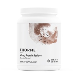 THORNE - Whey Protein Isolate - BCAAsとバランスの取れたアミノ酸プロファイル - 21 消化の簡単なグラム Whey Protein Powder - NSFスポーツ認定 - チョコレート - Gluten & Soy-Free - 30サービング