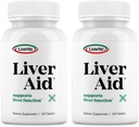 LIVERITE Liver Aid 2-Pack 120 Tablets (Total 240ct) Supports Healthy Liver Function, Physical Energy and Vitality.