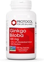 ライフバランスGinkgo BilobaのためのPROTOCOL - 120 mg Ginkgo Biloba抽出 - Eleuthero - 脳の健康と血液循環サポート - 酪農場無料&非GMO - 100ベジーカプセル