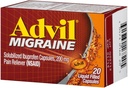 Advil Migrain 20'S Size 20ct Advil Migraine Pain Relief Liquid Filled Capsules 20ct