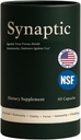 Synaptic Lion’s Mane Mushroom Supplement – Immune Support, Brain Fog Relief, Anti Aging, Calm Focus & Cellular Longevity–Reishi, Shiitake, Maitake–All-Natural Nootropic – Non-GMO, Vegan, Gluten-Free