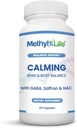 Methyl-Life® Calming Supplement with GABA & Saffron – Capsules for Daily Balance & Relaxation – Vegan, Non-GMO, Gluten & Top 14 Allergen Free | 60 Capsules